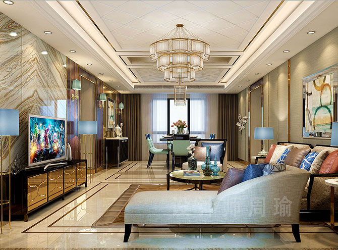 国产性感美女被射网站世纪江尚三室两厅168平装修设计效果欣赏